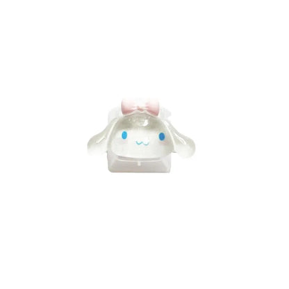 Sanrio Cartoon Animation Translucent HelloKitty Kuromi Melody Pompompurin Girl Cute Mechanical Keyboard Keycap Kawaii Gift