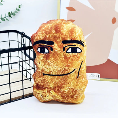 Chicken Nugget Meme Plushies Toy Funny Big Chicken Block Plush Pillow Cute Chicken Nuggets Stuffed Plush Toy for Kids and Adults
