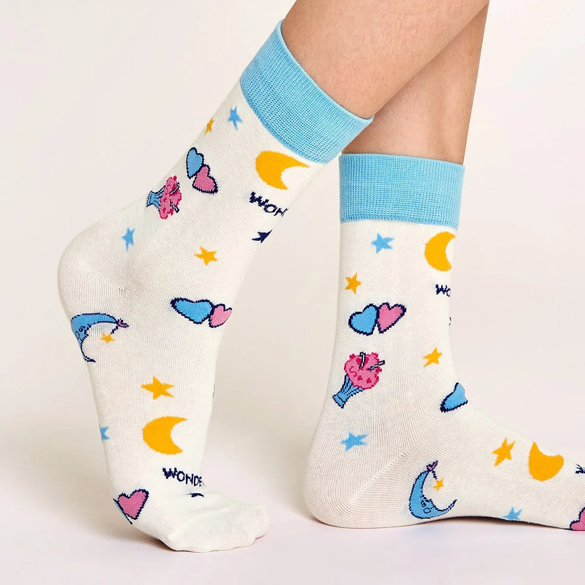 1 Pair Women's Cartoon Casual Cotton Harajuku  Skateboard Socks