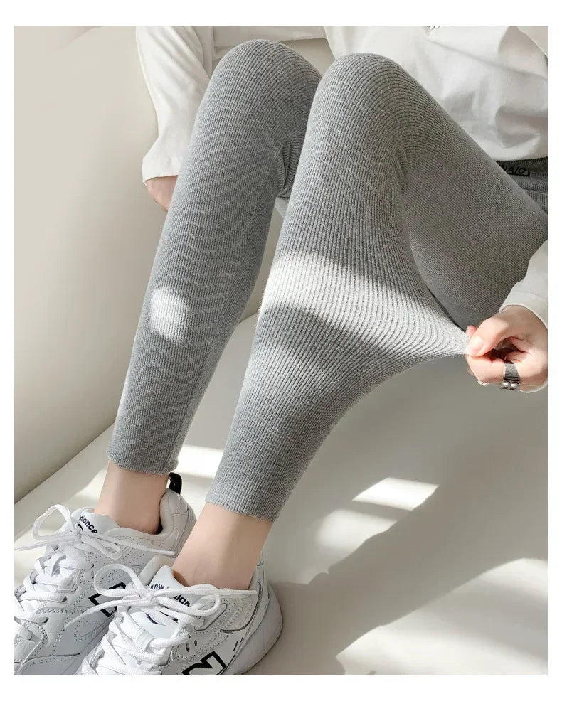 Ladies Winter Warm Thick Tights Thermal Leggings Fleece Lined Pants Skinny Long Johns Thermos Pantyhose Plus Size For Women
