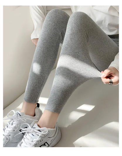 Ladies Winter Warm Thick Tights Thermal Leggings Fleece Lined Pants Skinny Long Johns Thermos Pantyhose Plus Size For Women