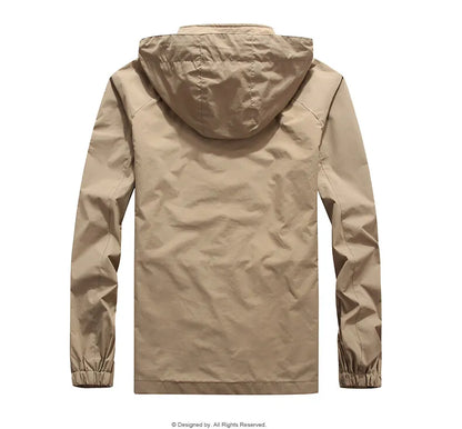 Camping Hiking Jacket Men Spring Autumn Outdoor Sports Breathable Coats Climbing Trekking Windbreaker Travel Waterproof Jacket