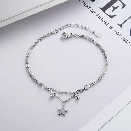 VENTFILLE 925 Sterling Silver Diamond-Studded Butterfly Bracelet Women's Fashion Temperament Flower Adjustable Bracelet