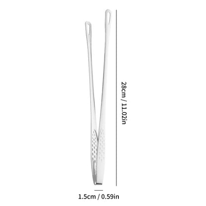 WORTHBUY 304 Stainless Steel Food Tongs Long Handle Non-Slip Barbecue Tongs Steak Tongs Kitchen Gadgets Accessories Cooking Tool