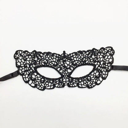 Black Color Sexy Women Lace Masquerade Mask for Carnival Halloween Half Face Cosplay Masks Festive Animal Party Supplies