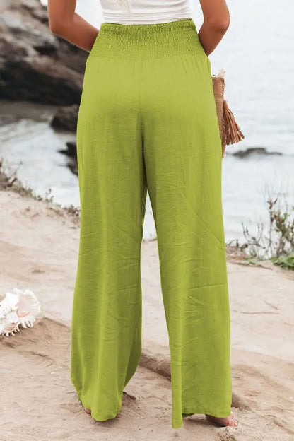 Casual pants, casual style, drawstring, distressed mid waist