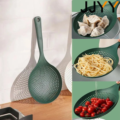 Large Colander Kitchen Large Noodle Spoon Long Handle Spoon High Temperature Non-stick Pan Colanders Strainers Kitchen Utensils