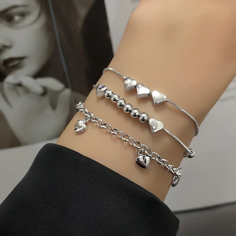 VENTFILLE 925 Sterling Silver Diamond-Studded Butterfly Bracelet Women's Fashion Temperament Flower Adjustable Bracelet