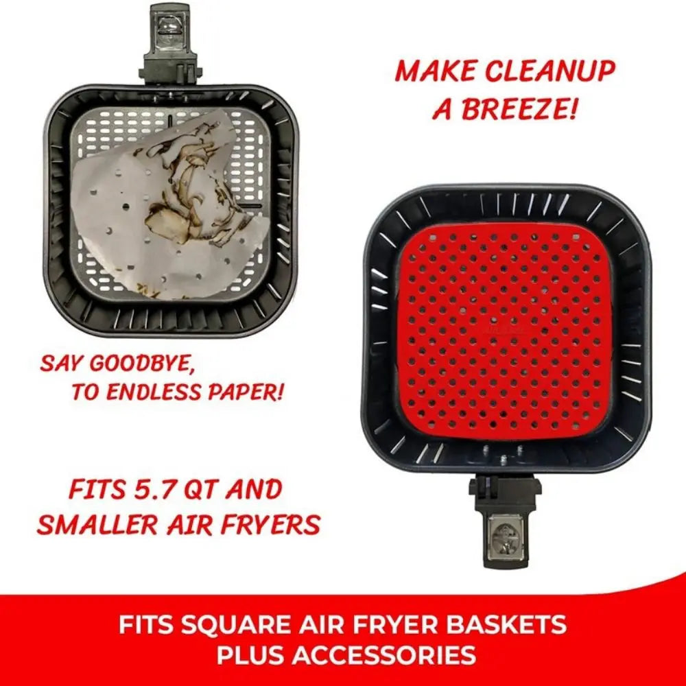 Silicone Air Fryer Mats Accessories Lining Accessories Food Air Fryer Oil Filtering Silicone Heat Insulation Mats