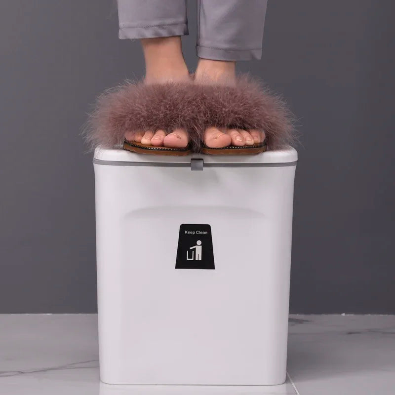 7/9L Wall Mounted Trash Can Household Galley Waste Bin Hanging Bathroom Trash Can With Lid Food Garbage Bin Kitchen Accessories