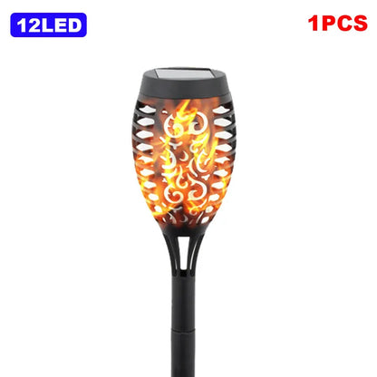12/33/96 LED Solar Torch Light Lawn Garden Plug in Light Outdoor Courtyard Waterproof Induction Decoration Landscape Flame Light
