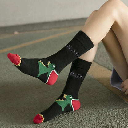1 Pair Women's Cartoon Casual Cotton Harajuku  Skateboard Socks