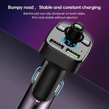 LED MP3 Car Bluetooth FM Audio Receiver Hands-Free Bluetooth 5.0 Transmitter 2.1A 3.1A QC3.0 PD Type C Dual USB Car kit Charger