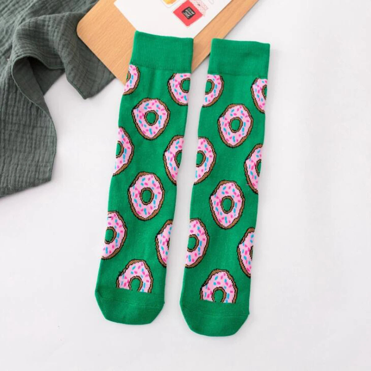 1 Pair Women's Cartoon Casual Cotton Harajuku  Skateboard Socks