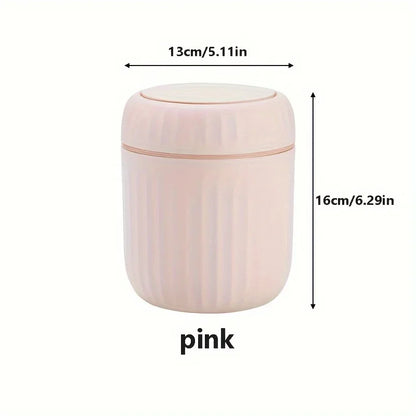 Mini Desktop Trash Can with Lid Garbage Waste Bin Organizer Bedroom Office Desk Storage Box Made Durable Plastic Home Supplies