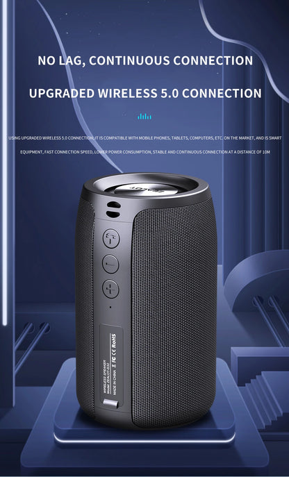 ZEALOT S32 5W Wireless Speakers, Portable Subwoofer Speaker, 1800mAh Battery, 10 Hours Playtime Loud Stereo, Booming Bass.