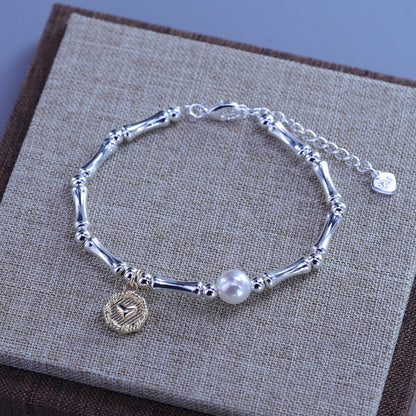 VENTFILLE 925 Sterling Silver Diamond-Studded Butterfly Bracelet Women's Fashion Temperament Flower Adjustable Bracelet