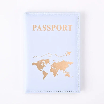 Fashion Women Travel Passport Cover Holder Case ID Credit Card Holder Travel Accessories Map Passports Wallet Ticket Protective