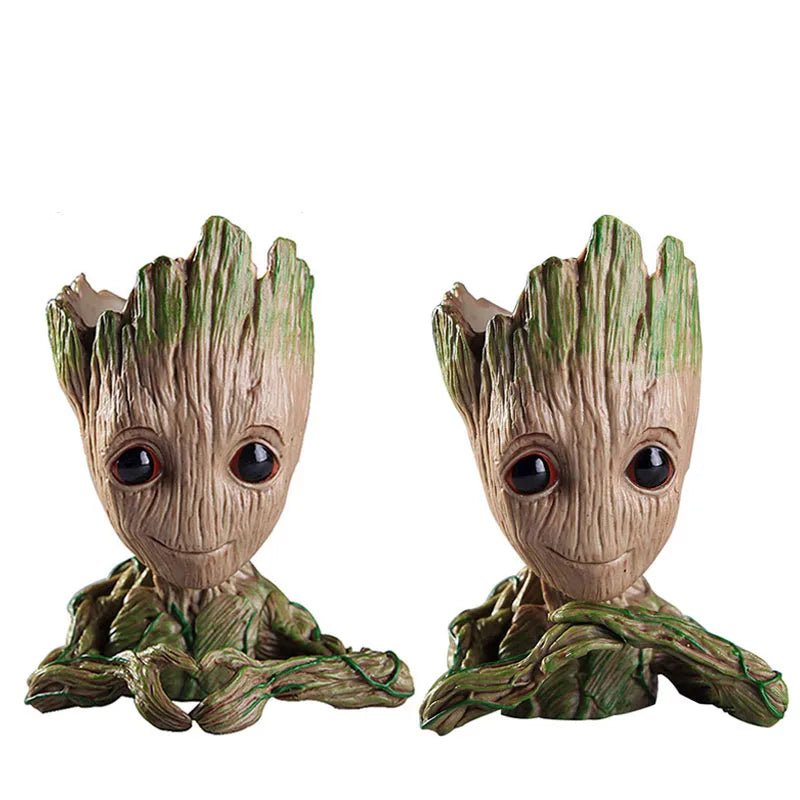 Modern Vases For Flowers Pot Groot Garden Pots Planters Anime Figurines Home Decoration Accessories Office Storage Pen Case