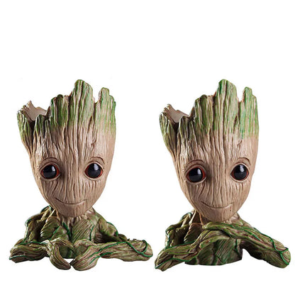 Modern Vases For Flowers Pot Groot Garden Pots Planters Anime Figurines Home Decoration Accessories Office Storage Pen Case