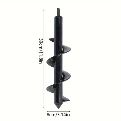 Garden auger bits for planting hexagonal shaft drill bits require no power Solid steel auger for bulb and bedding plant growing
