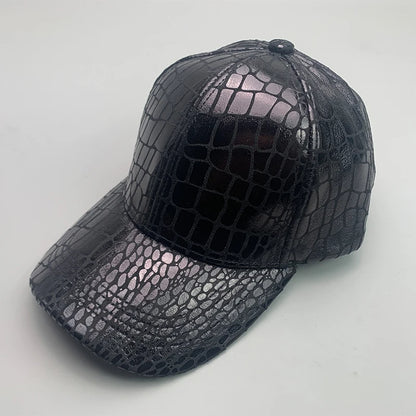 Cool Kpop Serpentine Letter Vegan leather Men Women Baseball Hats Cotton Fashion Breathable Streetwear Funny Sport Hip Hop Caps
