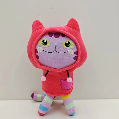 New Gabby Dollhouse Plush Toy Mercat Cartoon Stuffed Animals Smiling Cat Car Cat Hug Gaby Girl Dolls Kids Birthday Gifts
