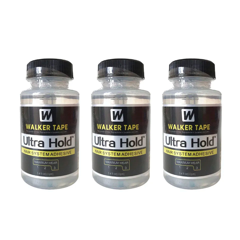 Ultra Hold Brush-on Liquid Bond Hair System Adhesive Silicone Glue For Lace Wig/Toupee/Closure/Beard 3.4/1.4/0.5OZ