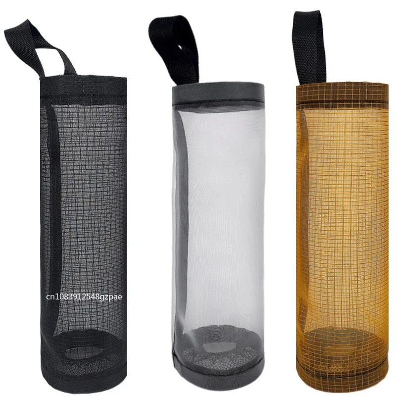 1-5PCS Kitchen Garbage Bag Storage Grocery Bag Holder Wall Mount Plastic Bag Holder Dispenser Hanging Storage Garbage Organizer