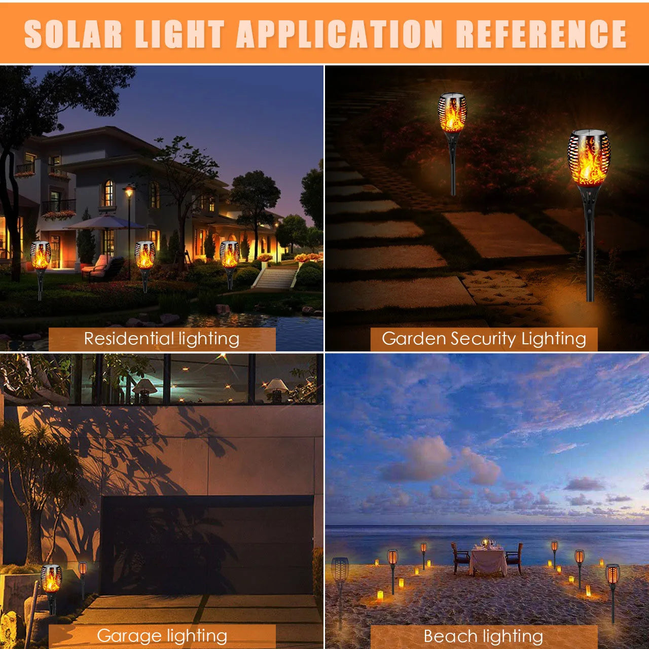 12/33/96 LED Solar Torch Light Lawn Garden Plug in Light Outdoor Courtyard Waterproof Induction Decoration Landscape Flame Light