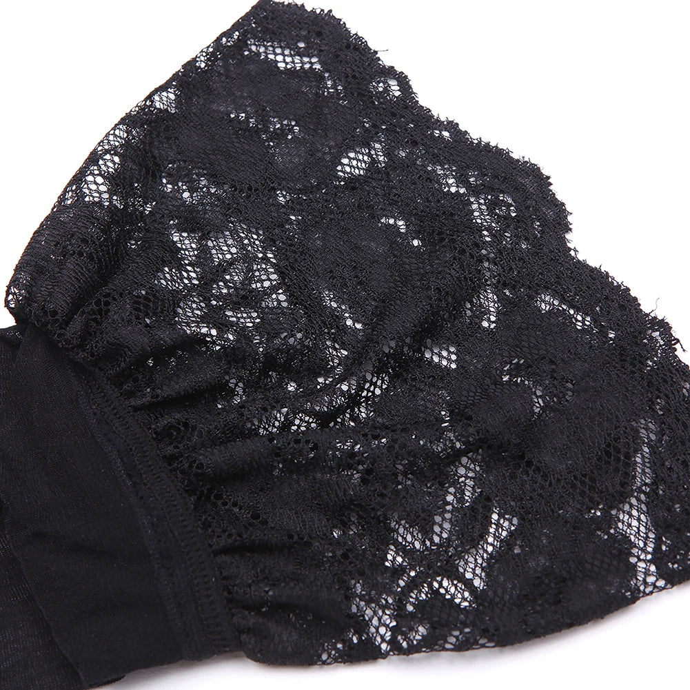 Varsbaby Lace Bra Sets for Women Non-padded Bra Panty Garter Stockings Summer Underwear Lingerie Sexy