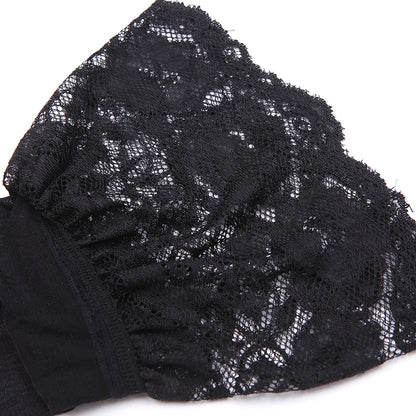 Varsbaby Lace Bra Sets for Women Non-padded Bra Panty Garter Stockings Summer Underwear Lingerie Sexy