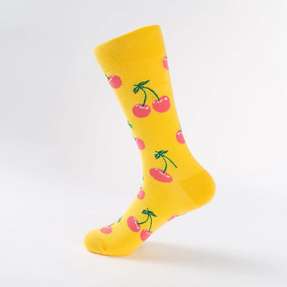 5-6 Pairs New High Quality Combed Cotton Men Socks Women Happy Fashion Novelty Skateboard Crew Casual Funny Socks for Men