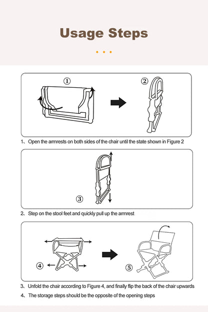 Outdoor Foldable Director's Chair Camping Beach Fishing Chair Aluminum Alloy Travel Hiking Picnic Seat Travel Furniture