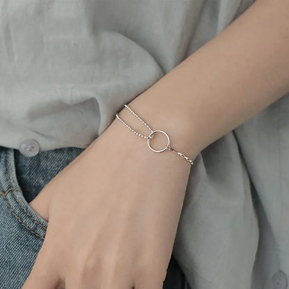 VENTFILLE 925 Sterling Silver Diamond-Studded Butterfly Bracelet Women's Fashion Temperament Flower Adjustable Bracelet