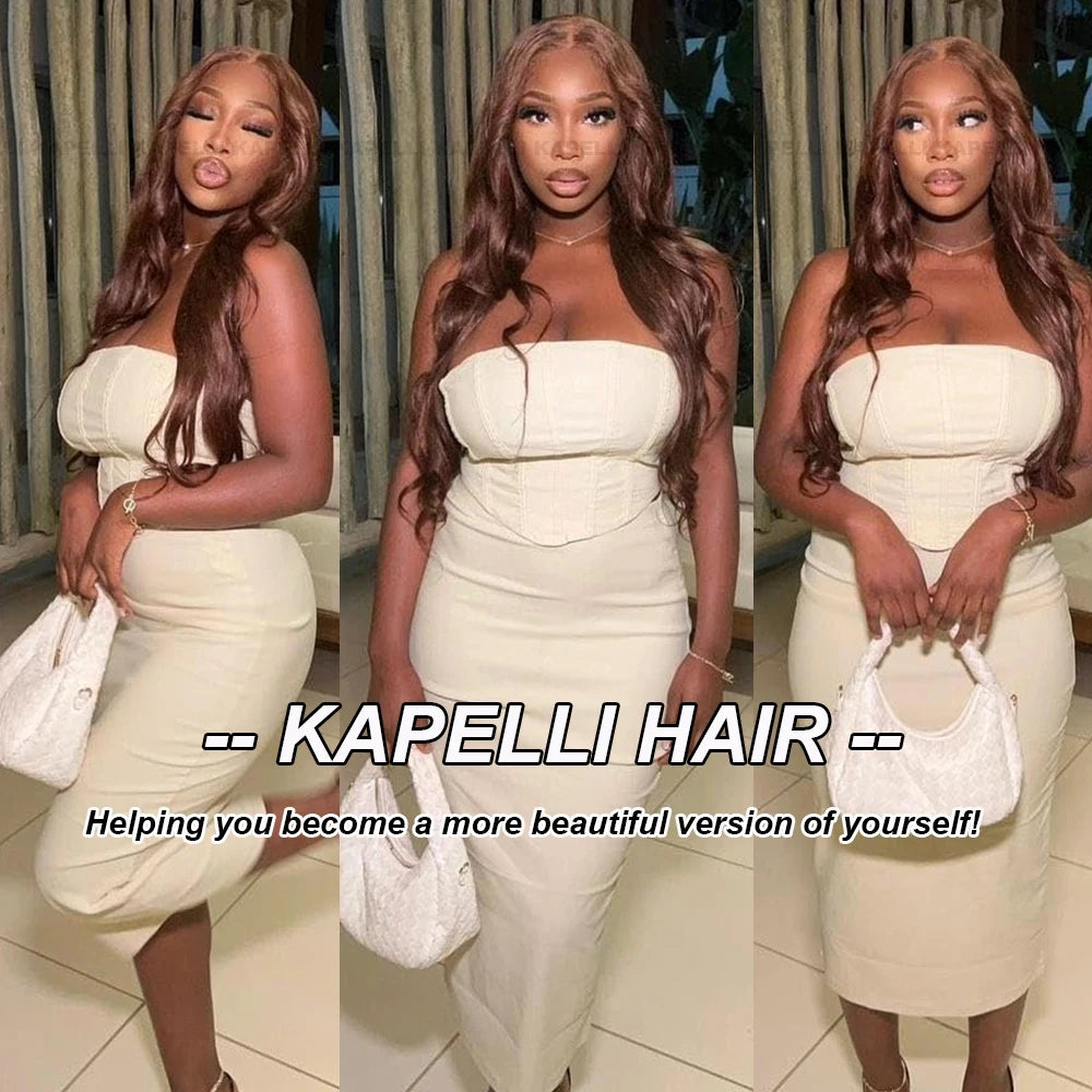 Hot Sale #4 Brown Body Wave Bundles 1/3/4 Brazilian Human Hair Weave Bundles Hair Extension Tissage Human Hair Bundles Remy Hair