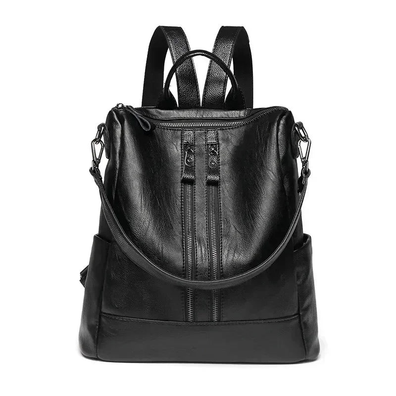 1/3Pcs Genuine Leather Backpack Women's Travel Bag Fashion Women's Fashion Bag Tide Casual Fashion Soft Leather Shoulder Bag