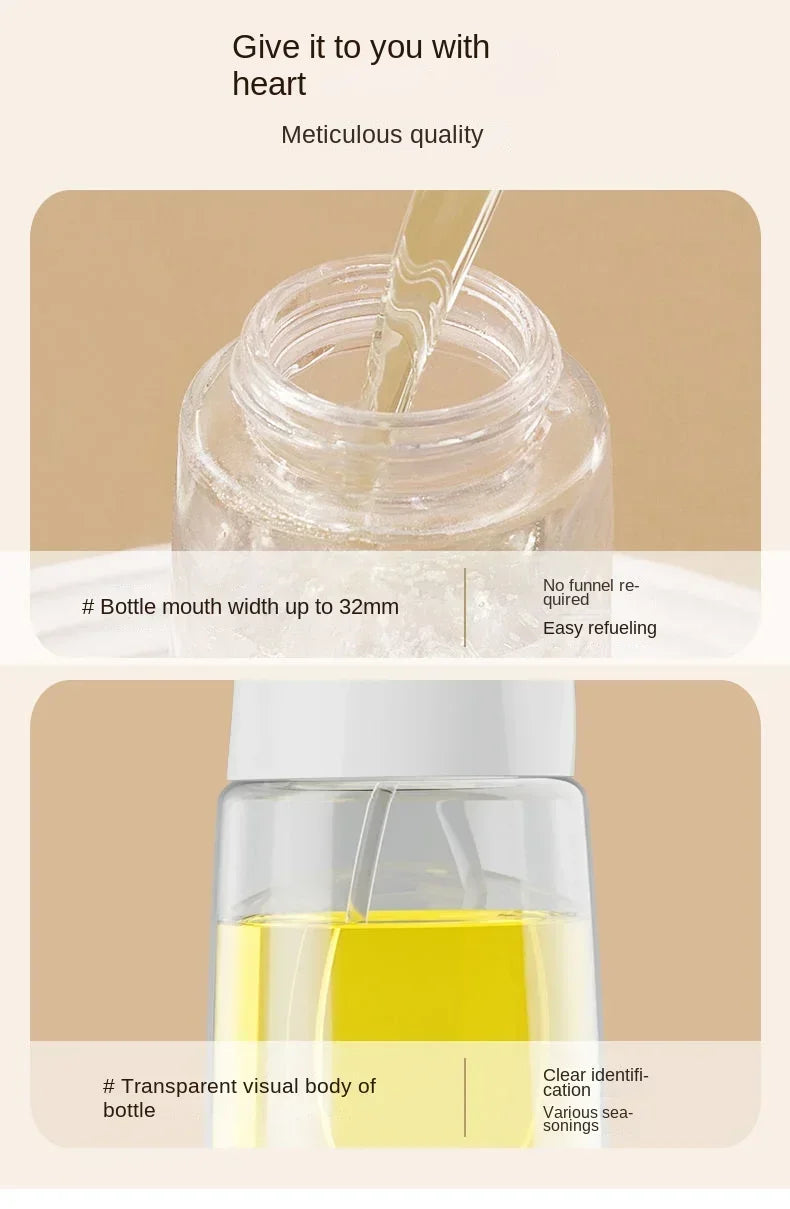 Oil Spray for Cooking Olive Oil Dispenser Bottle Sprayer Mist-Reusable Food Grade Oil Vinegar Spray Bottle Kitchen Accessories