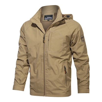 Camping Hiking Jacket Men Spring Autumn Outdoor Sports Breathable Coats Climbing Trekking Windbreaker Travel Waterproof Jacket