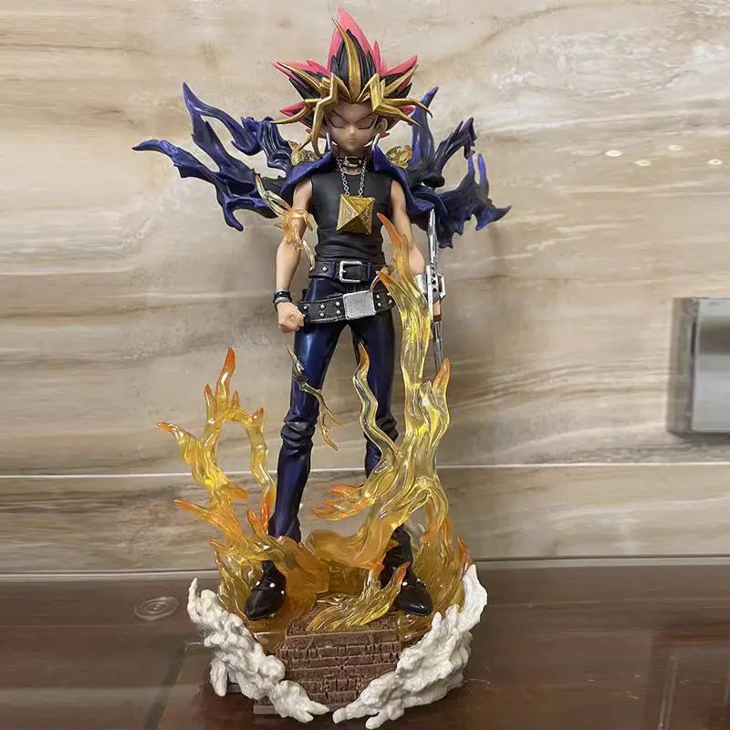 Yugi Muto Figure Dark Game Dimensional Figurine Duel Monsters Action Figures 28cm PVC Statue Collection Ornament Kids Toy Gifts
