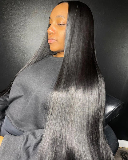 300% High Density 40 46 Inch Bone Straight 13x6 HD Lace Front Wigs Human Hair Brazilian 13x4 360 Full Lace Frontal Wig Pre Pluck