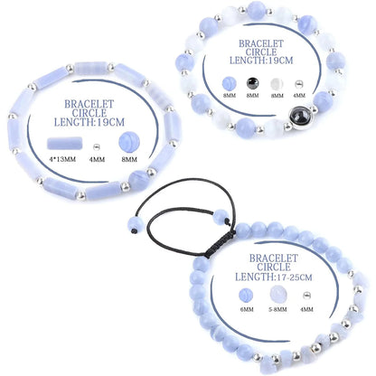 3pcs/Set Body-Purifying Amethyst Bracelet for Weight Loss, Yoga, and Meditation - Healing Stone Jewelry for Women and Men