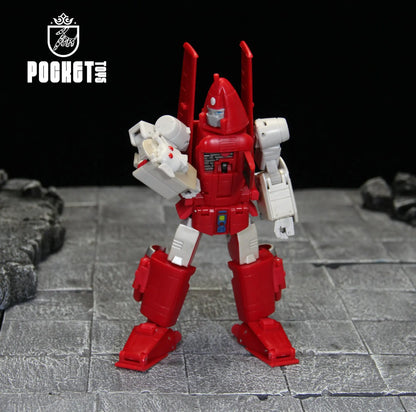 Pocket Toys Pt-M01 PTM01 Transformation Powerglide G1 Glider Of Sky Ko Dx Animated Version Small Scale Robot Action Figure