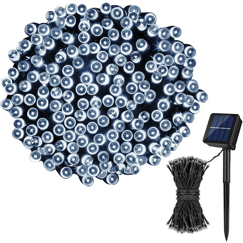 50/100 LED Solar String Light Fairy Garden Waterproof Outdoor Lamp 6V Garland for Christmas Xmas Holiday Party Home Decoration
