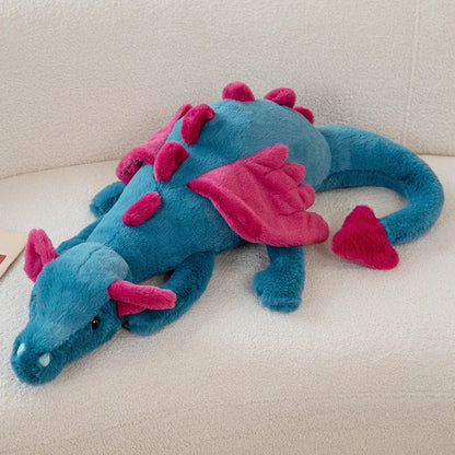 Giant Soft Plush Toy Flying Dragon Plush Toys White Green Pink Dinosaur Pillow Stuffed Animal Soft Doll Birthday Gifts Decor