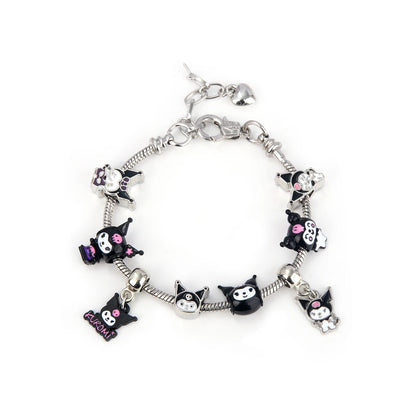 Kawaii Sanrio Pink Hello Kitty Melody Bracelet Pendant Girl Detachable DIY Bracelet Fans Gift Cosplay Props For Women Jewelry
