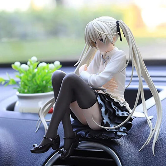 10cm Cute Anime Lady Doll with Rabbit - Perfect Birthday Gift & Home Decoration!