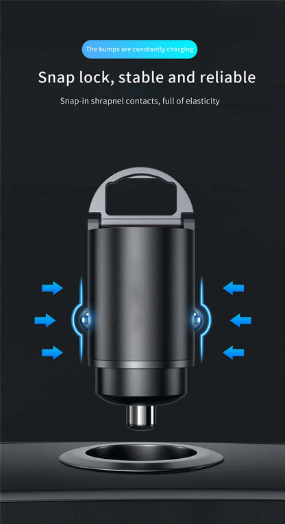 100W/200W QC3.0 PD Mini Car Charger 12-24V Lighter Fast Charging Car USB Type C Charger for Xiaomi Samsung Huawei iPhone Power