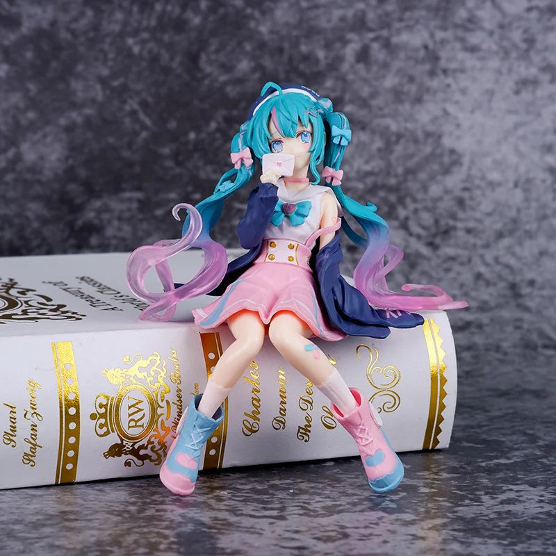 New Anime Miku Cute Kawaii Virtual Singer Miku Manga Statue Figurines Pvc Action Figure 15~25cm