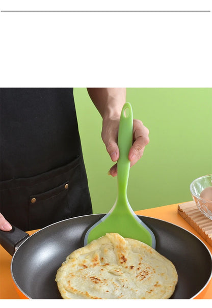 1PC Silicone Spatula Wide Mouth Non-stick Scraper Steak Beef Egg Cooking Spatula Pancake Baking Tools Kitchen Cooking Shovel